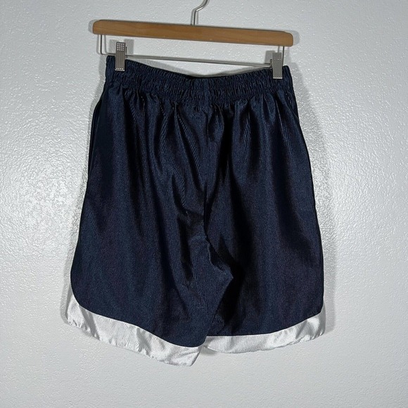 Vintage Nike Basketball Shorts Men's Medium Navy Pockets Activewear Swoosh Y2K - Picture 3 of 7